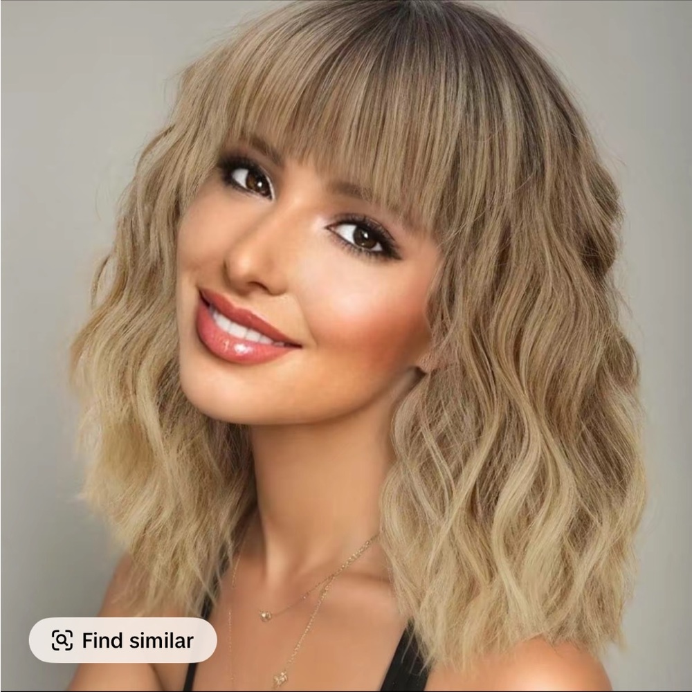 Ombré blonde heat friendly wig